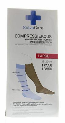 Solvacare Compressiekous beige L 26 - 29 cm
