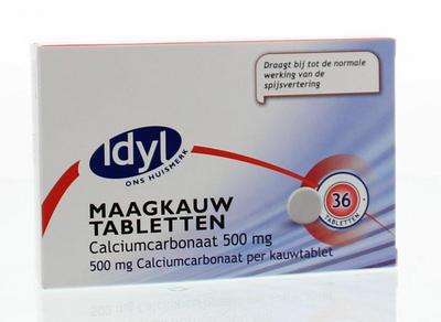 Idyl Maagkauwtabletten calciumcarbonaat 500 mg