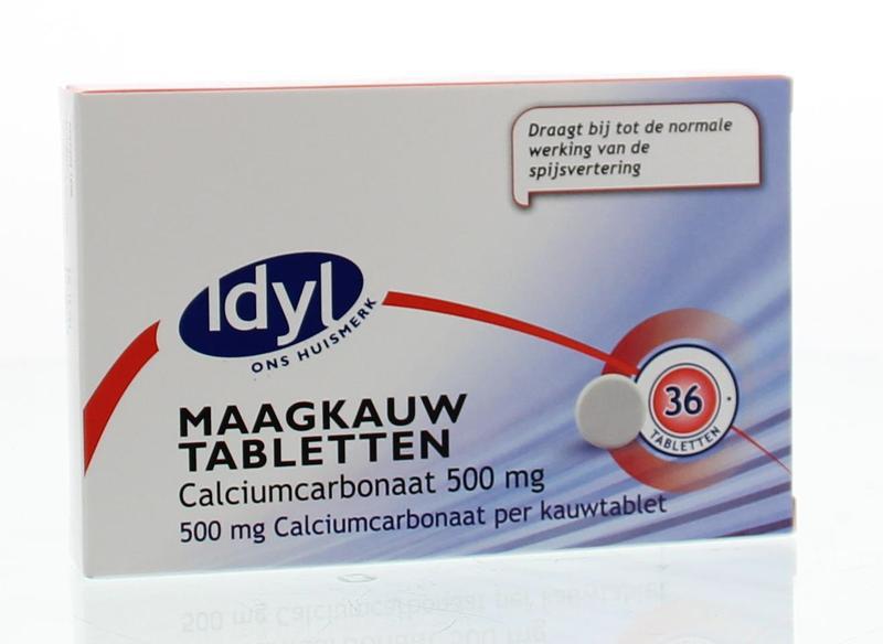 Maagkauwtabletten calciumcarbonaat 500 mg