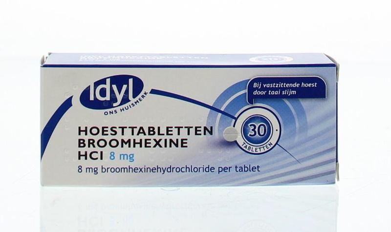Hoesttabletten broomhexine HCl 8 mg