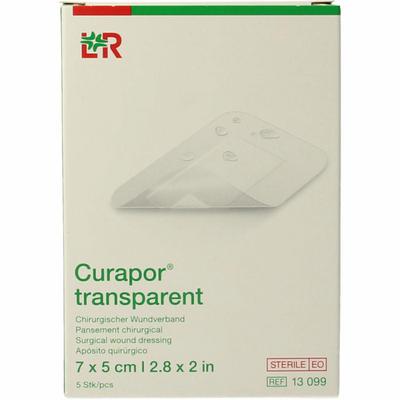 Curapor Transparant 7 x 5cm steriel