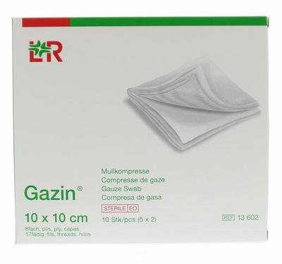 Gazin Gaaskompres 10 x 10 steriel 5 x 2