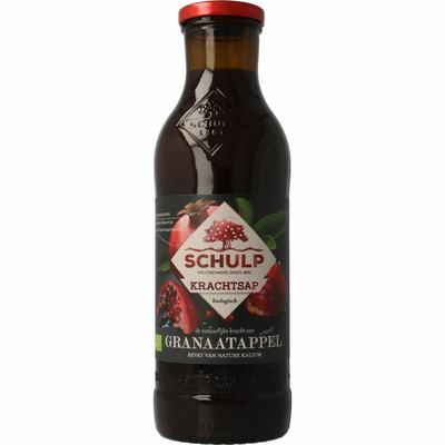 Schulp Krachtsap granaatappel puur bio Schulp Krachtsap granaatappel puur bio