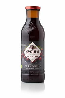 Schulp Krachtsap cranberrysap puur bio