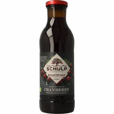 Schulp Krachtsap cranberrysap puur bio Schulp Krachtsap cranberrysap puur bio