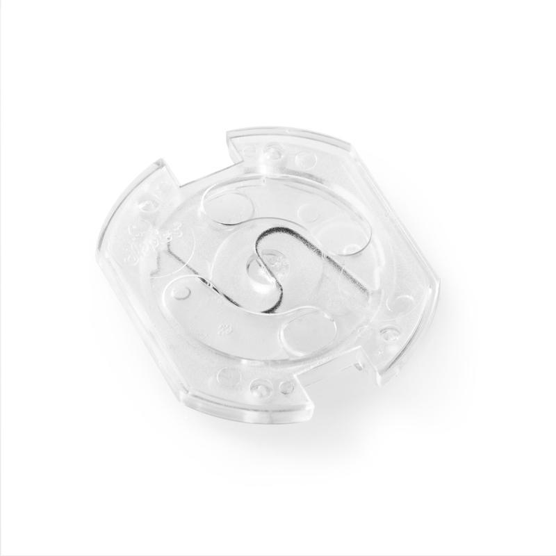 Draaistopcontact transparant