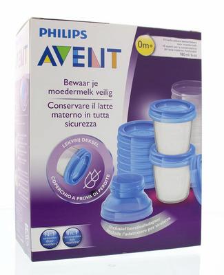 Avent Via voorraadbeker moedermelk set & adapter