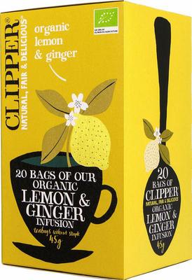 Clipper Lemon & ginger tea bio