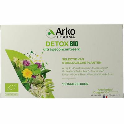 Arkofluids Arkopharma Detox drinkampullen 15ml Arkofluids Arkopharma Detox drinkampullen 15ml