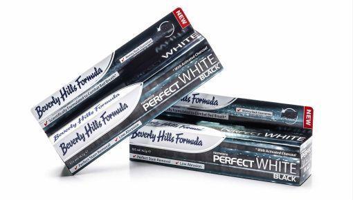 Tandpasta perfect white black
