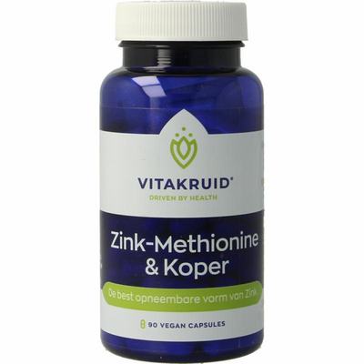 Vitakruid Vitakruid Zink Methionine & Koper Gluconaat Vitakruid Vitakruid Zink Methionine & Koper Gluconaat