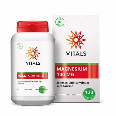 Vitals Vitals Magnesiumbisglycinaat 100 mg Vitals Vitals Magnesiumbisglycinaat 100 mg