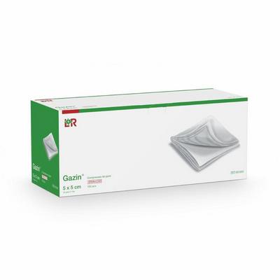 Gazin Gaaskompres 5 x 5cm niet steriel