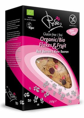 ROSIES GLUTENVR Flakes fruit red berries bio