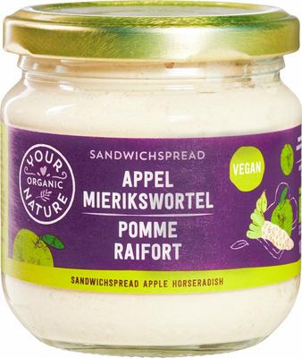 Your Organic Nat Sandwichspread appel mierikswortel bio Your Organic Nat Sandwichspread appel mierikswortel bio