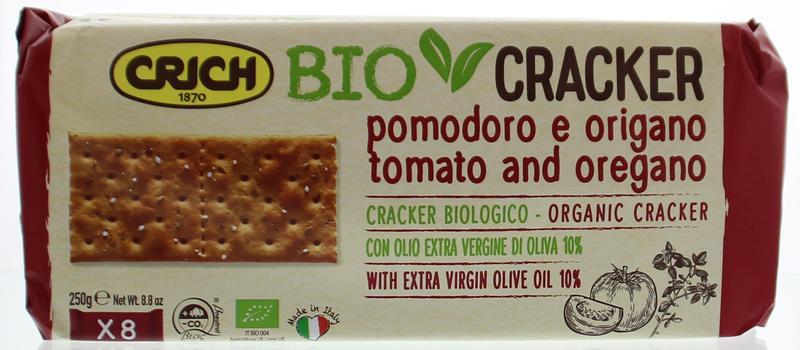 Crackers tomaat origano groen bio