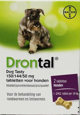 DRONTAL dier h drontal flavour ontworm 2st