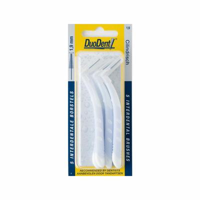 Duodent Interdentale borstel cilindrisch 1.9 lange houder