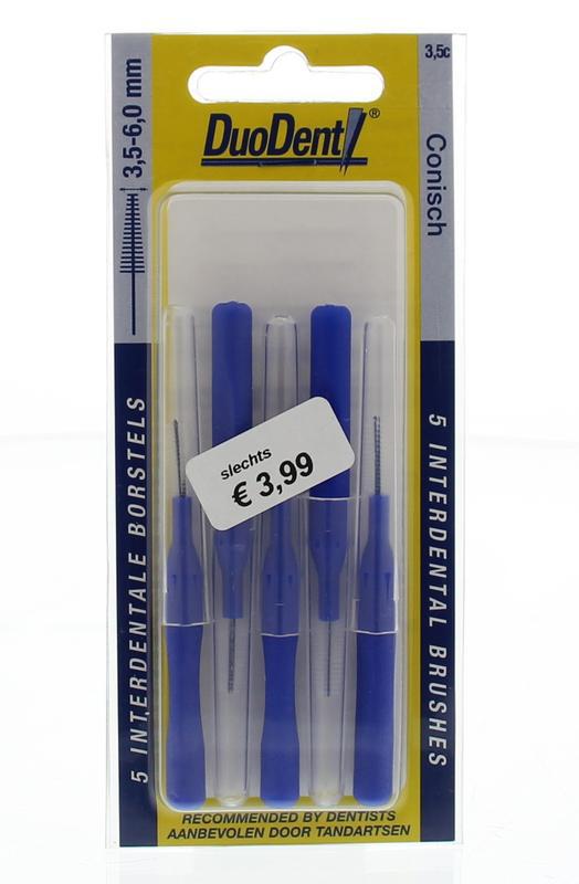 Interdentale borstel conisch 3.5c korte houder