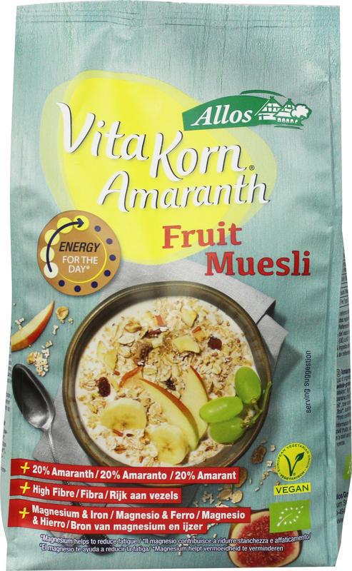 vita korn muesli fruit 375 gram