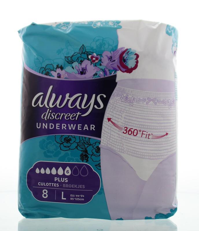 Discreet underwear broekjes maat L