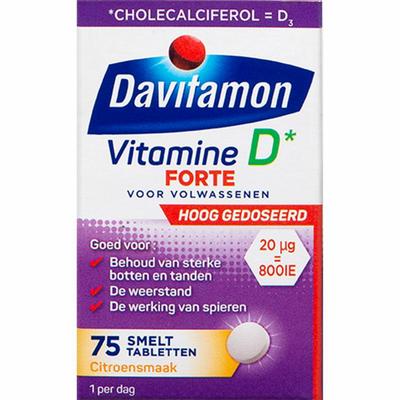 Davitamon Vitamine D3 forte smelttablet