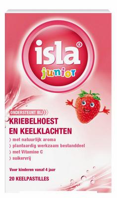 Isla Junior keelpastilles aardbei