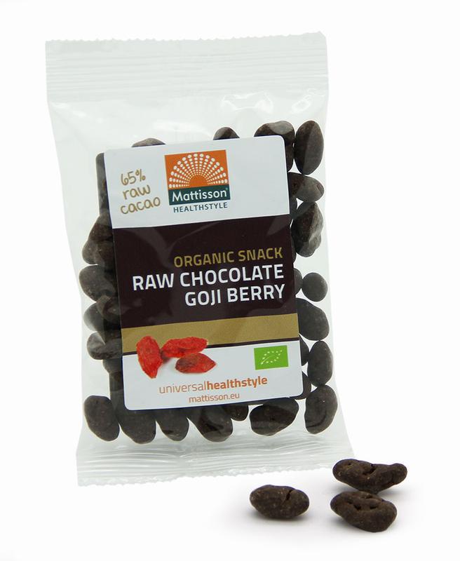 Goji snack raw chocolate bio