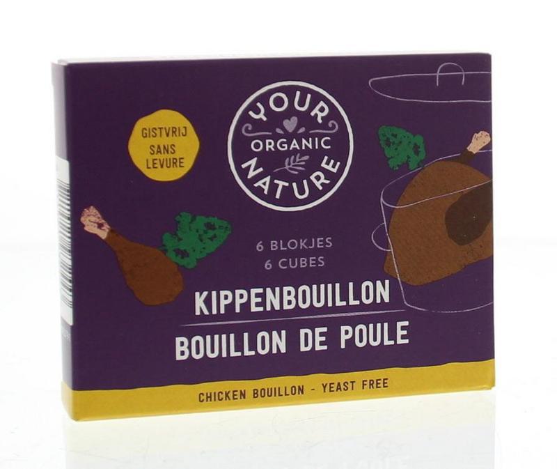 Kippenbouillonblokjes helder zonder gist bio
