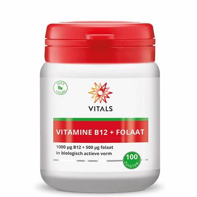 Vitals Vitals Vitamine B12 1000 mcg folaat 500 mcg