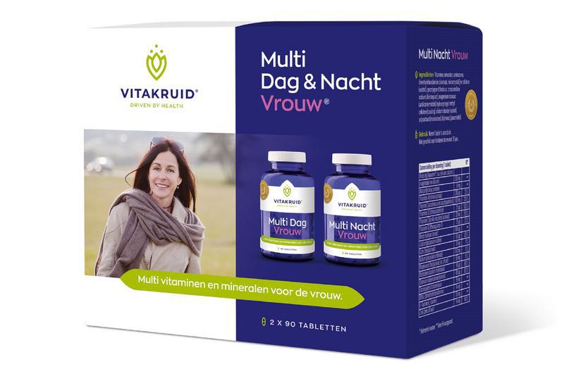 Vitakruid Multi dag & nacht vrouw 2 x 90 tabletten