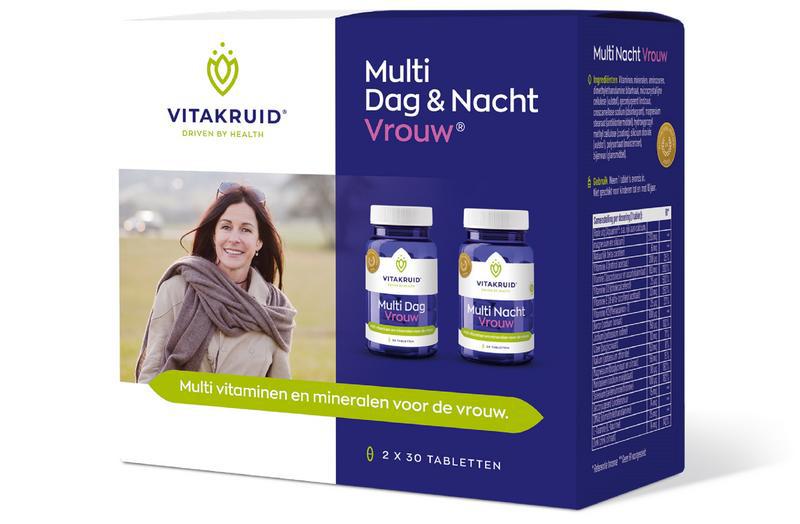 Vitakruid Multi Dag & Nacht Vrouw 100% Vegan 2 x 30