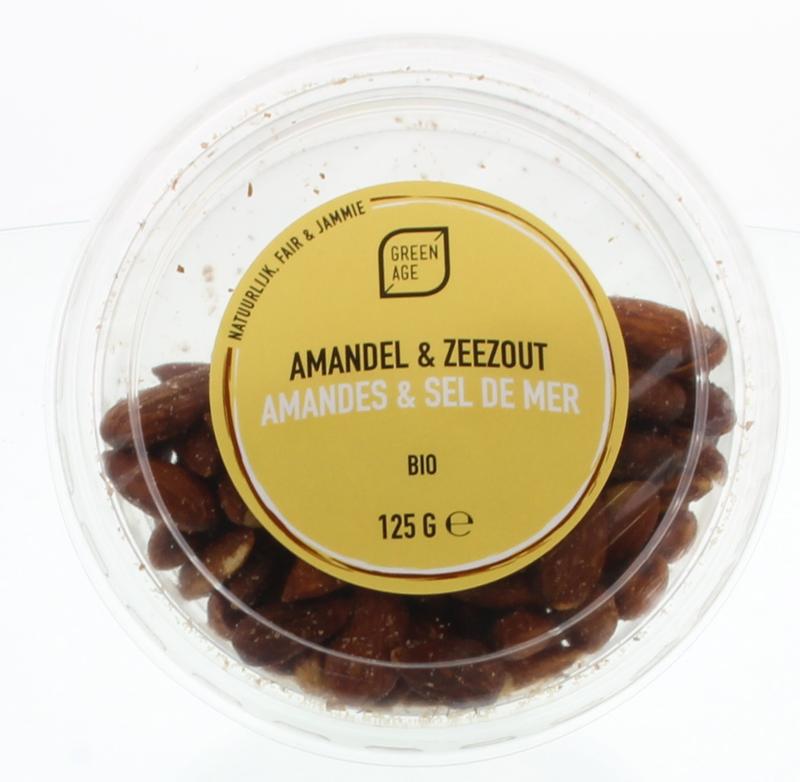 Amandelen met zeezout bio