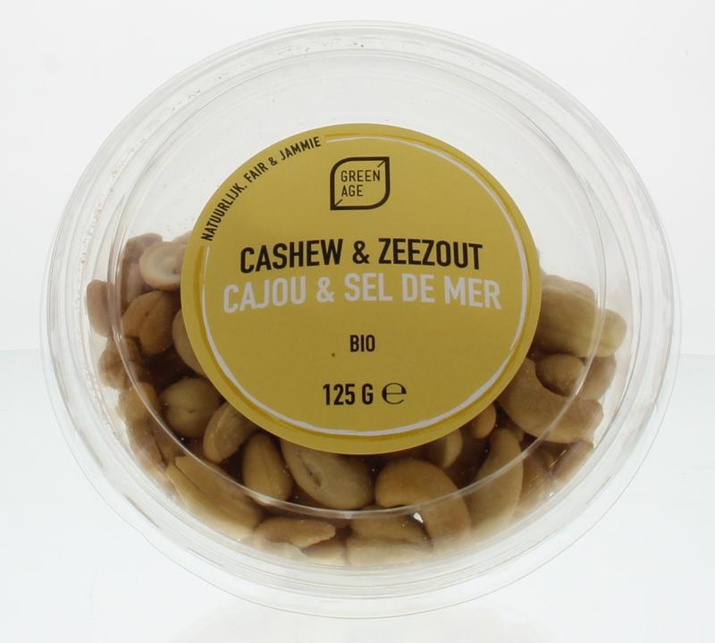 Cashewnoten met zeezout bio