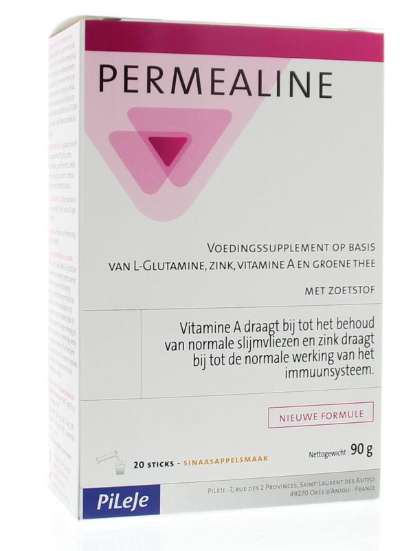 Permealine sticks sinaasappel 20st 20st