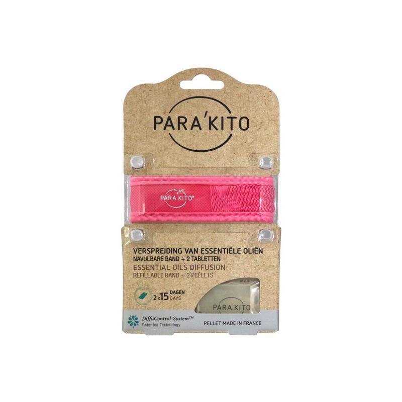 Armband fuchsia met 2 tabletten