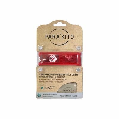 Parakito Armband design rood met 2 tabletten