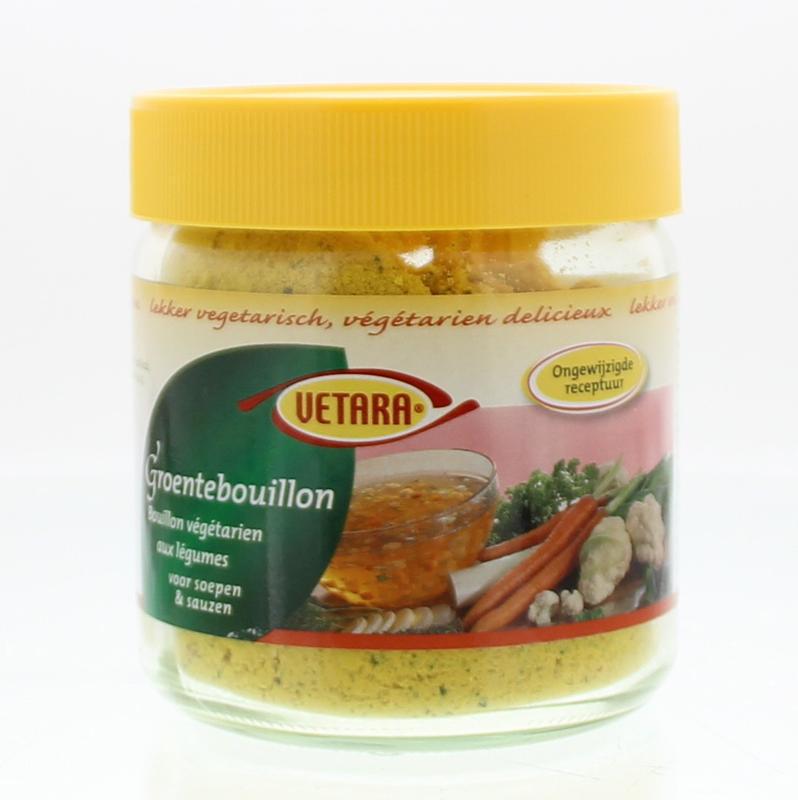 Groentebouillon in glas