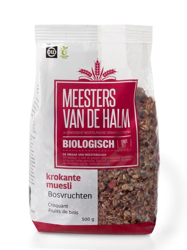 Muesli krokant bosvruchten bio