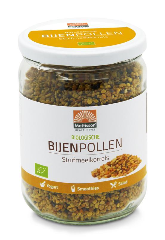 Bijenpollen stuifmeelkorrels bio