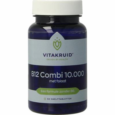 Vitakruid Vitakruid B12 Combi 10.000 met Actief Folaat Vitakruid Vitakruid B12 Combi 10.000 met Actief Folaat