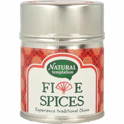 Nat Temptation Five spices blikje natural spices bio