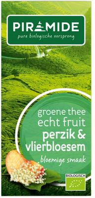 Piramide Groene thee perzik vlierbloesem bio