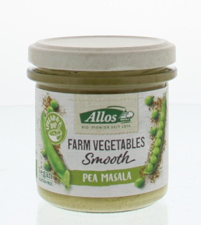 Farm vegetables smooth erwt & masala bio