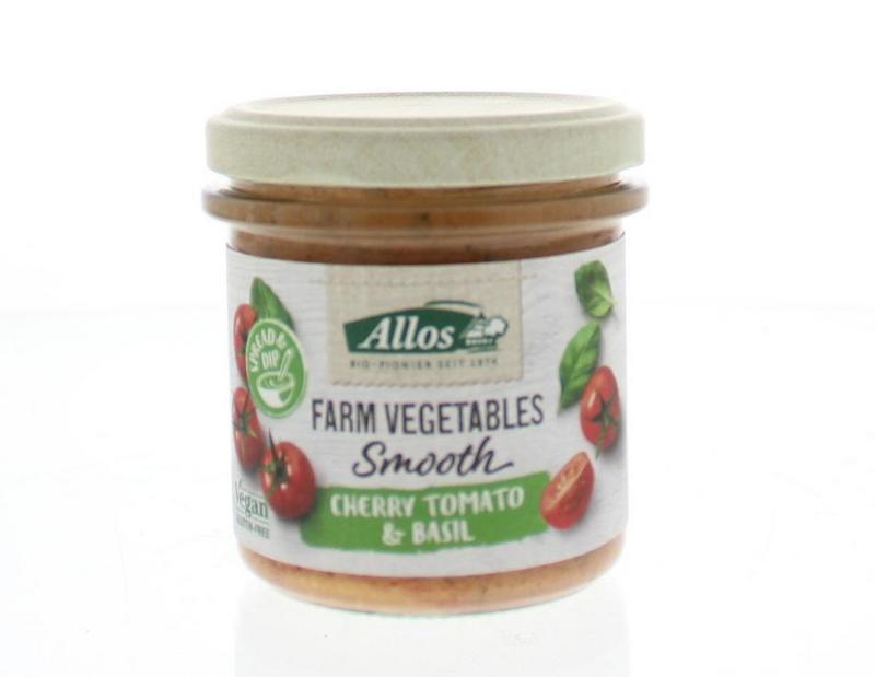 Farm vegetables smooth tomaat & basilicum bio