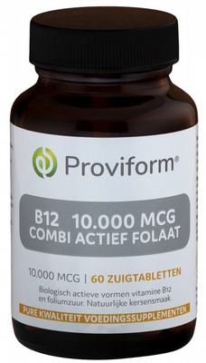 Proviform Vitamine B12 10.000mcg combi actief folaat Proviform Vitamine B12 10.000mcg combi actief folaat