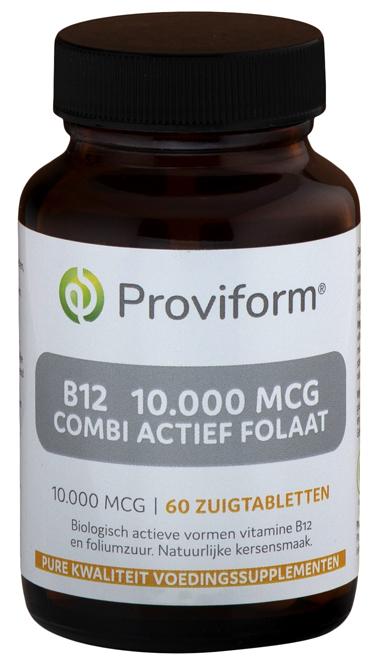 Vitamine B12 10.000mcg combi actief folaat