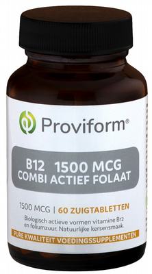 Proviform Vitamine B12 1500mcg combi actief folaat Proviform Vitamine B12 1500mcg combi actief folaat