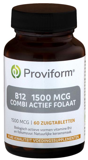 Vitamine B12 1500mcg combi actief folaat