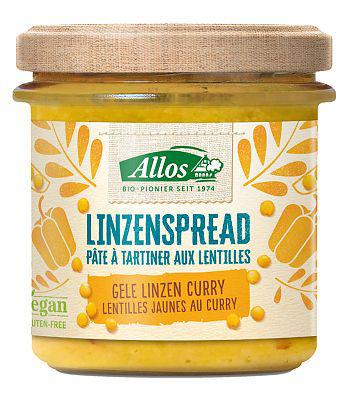 Linzenspread gele curry bio